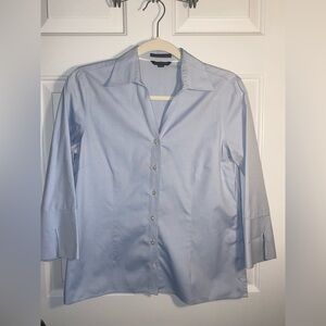 Lands' End Women’s Light Blue Dress Shirt